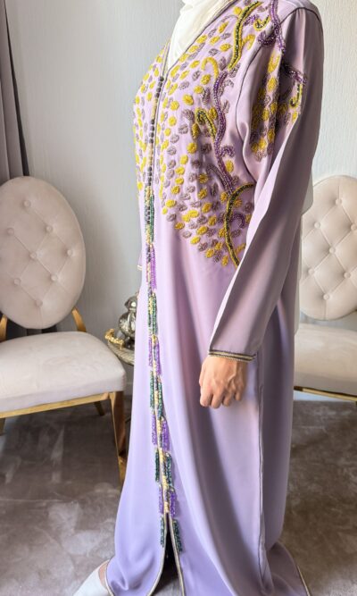 Caftan perlé - Lilas