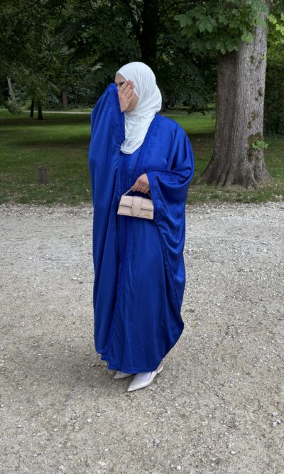 Caftan papillon Bleu roi