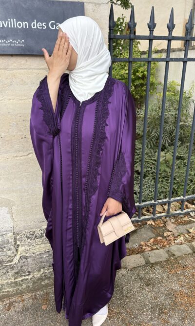 Caftan papillon Violet roi